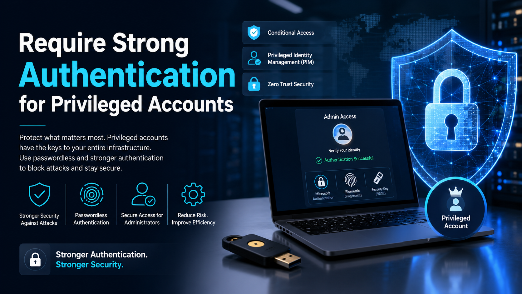 Require Strong Authentication for Privileged Accounts