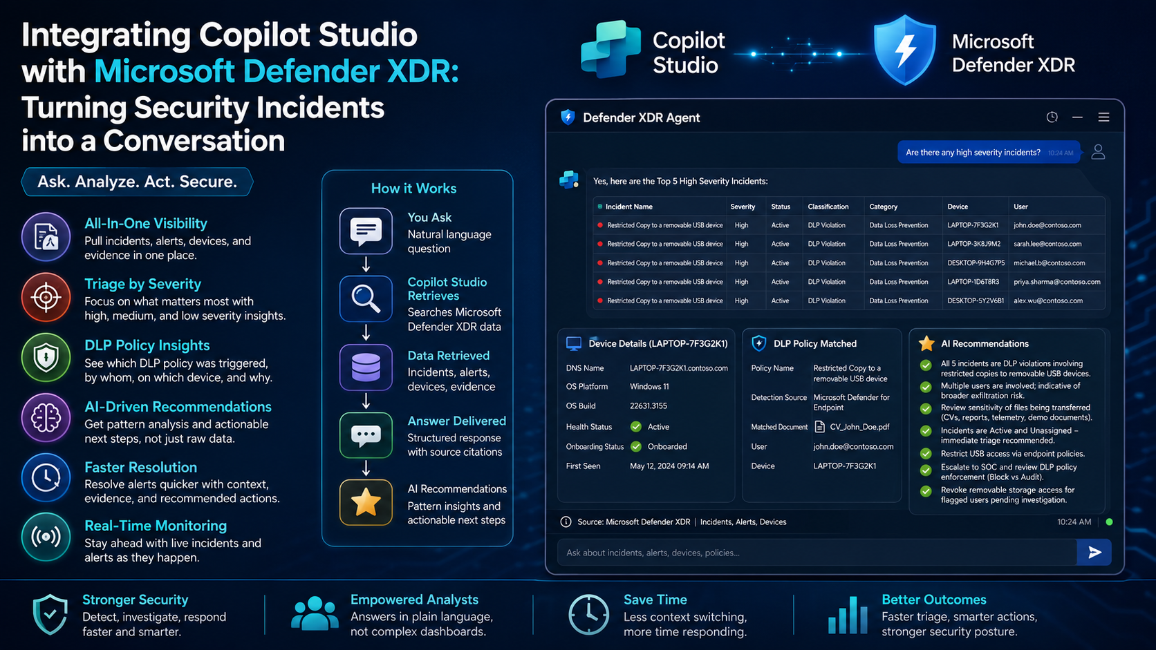 Integrating Copilot Studio with Microsoft Defender XDR: Turning Security Incidents into a Conversation